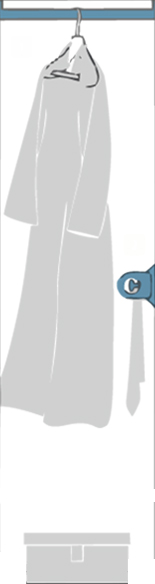 Western style modular wardrobe