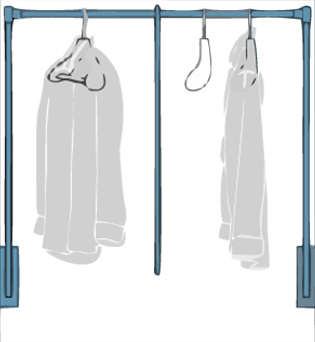 Western style modular wardrobe